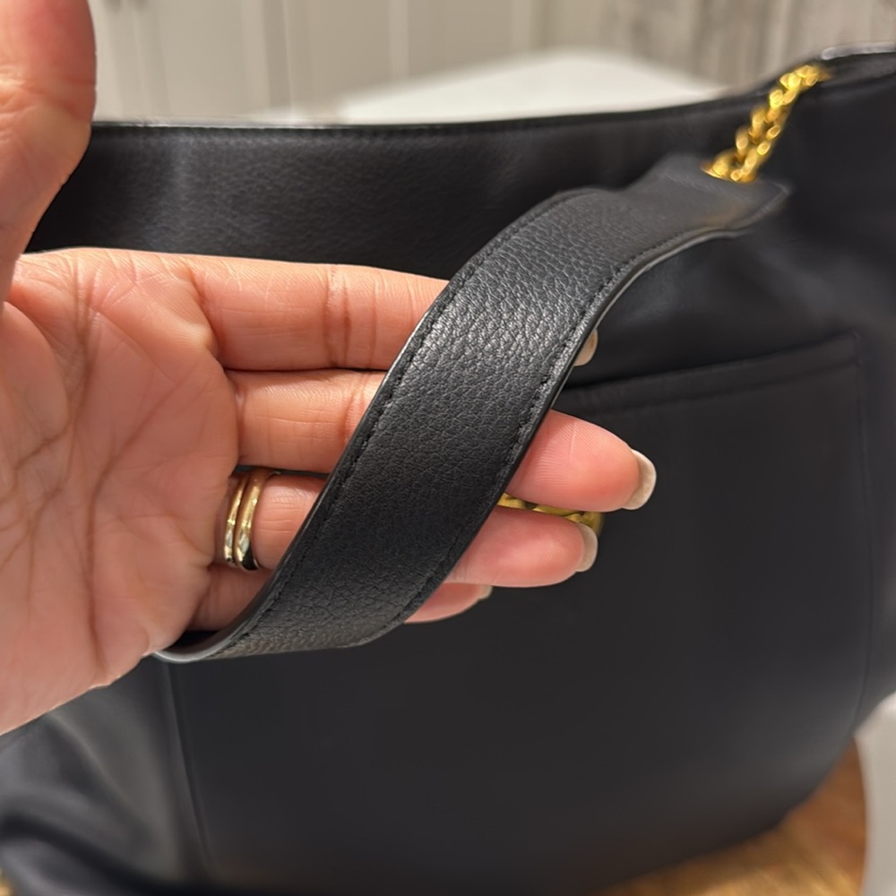 Tory Burch Black Chelsea Chain Hobo - Picture 10 of 17